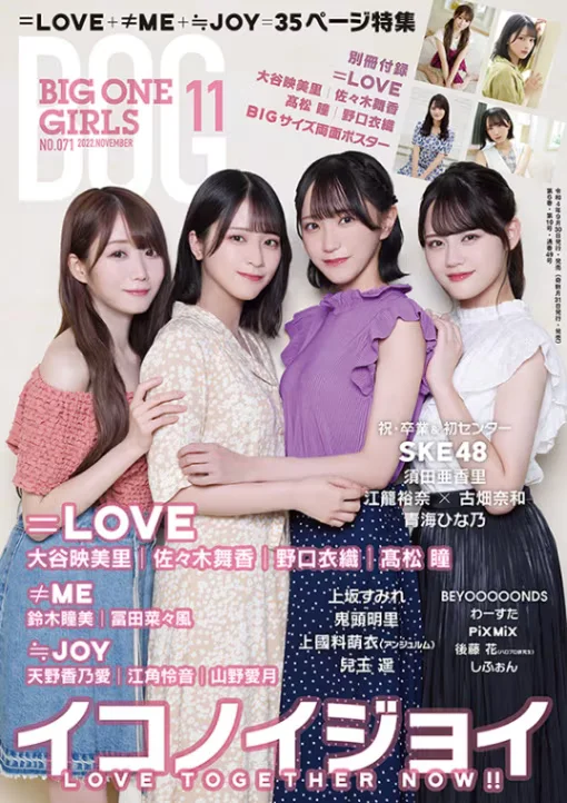 BIG ONE GIRLS 2022年11月号 NO.071のサムネイル